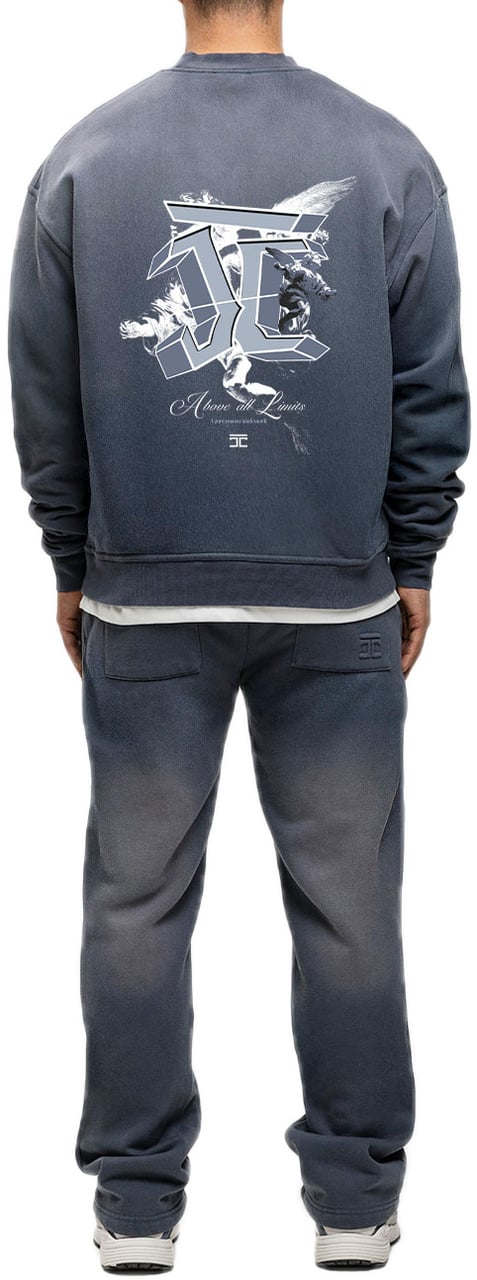 JORCUSTOM AboveAllLimit Sun Sweater OmbreBlue Blauw