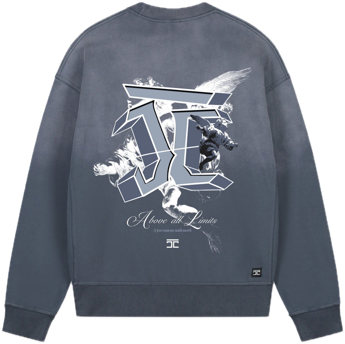 JORCUSTOM AboveAllLimit Sun Sweater OmbreBlue Blauw