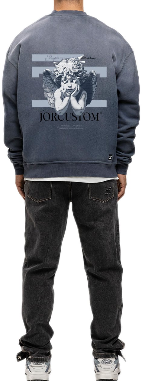 JORCUSTOM AngelTwo Sun Sweater OmbreBlue Blauw