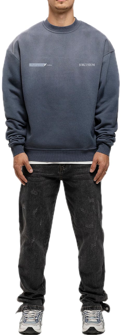 JORCUSTOM AngelTwo Sun Sweater OmbreBlue Blauw