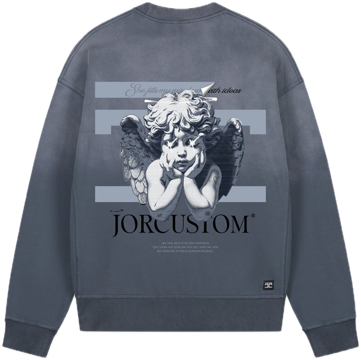 JORCUSTOM AngelTwo Sun Sweater OmbreBlue Blauw