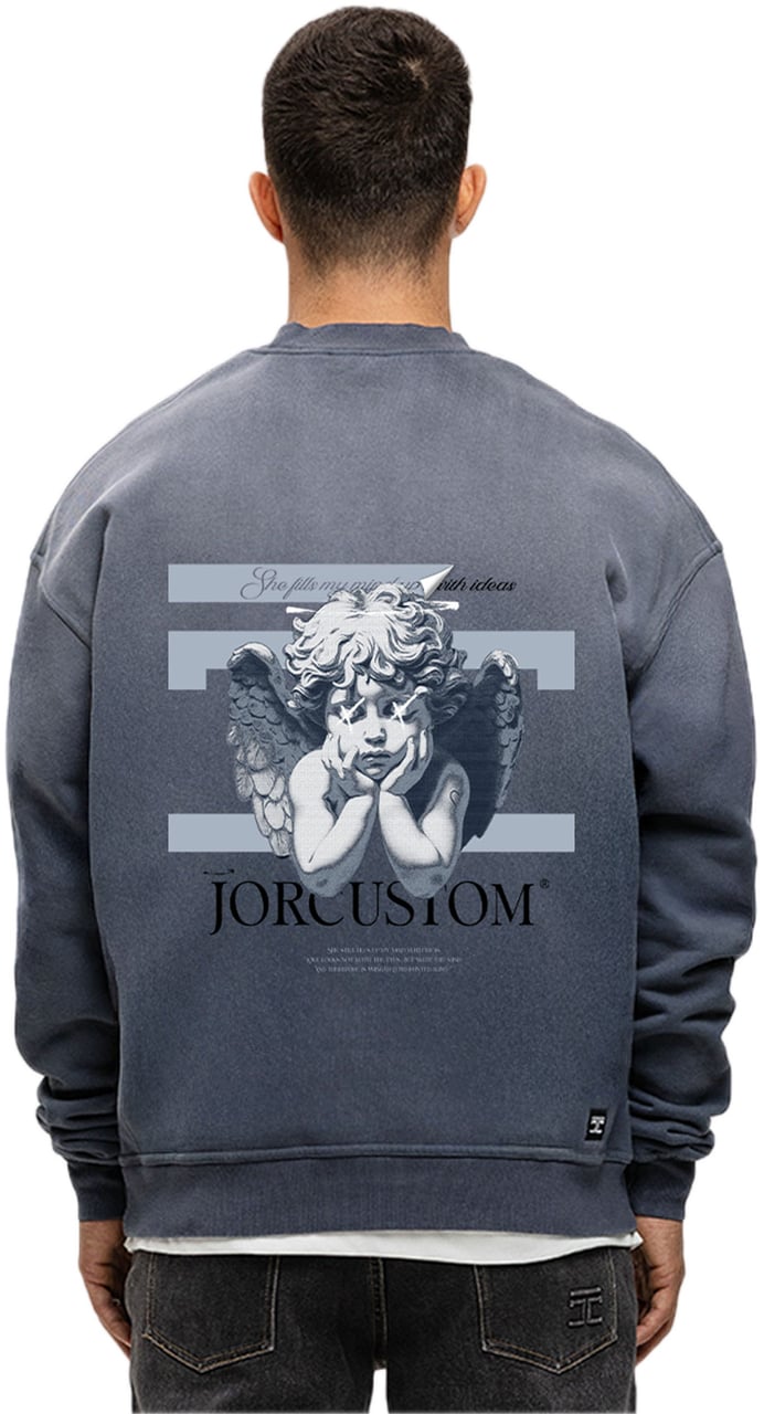 JORCUSTOM AngelTwo Sun Sweater OmbreBlue Blauw