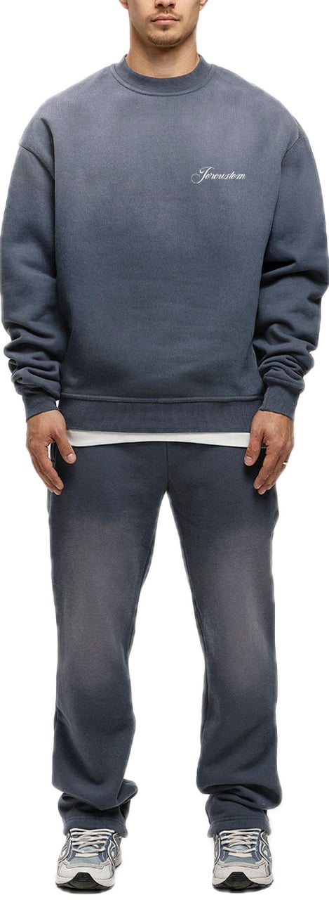 JORCUSTOM CustomUnivers Sun Sweater OmbreBlue Blauw