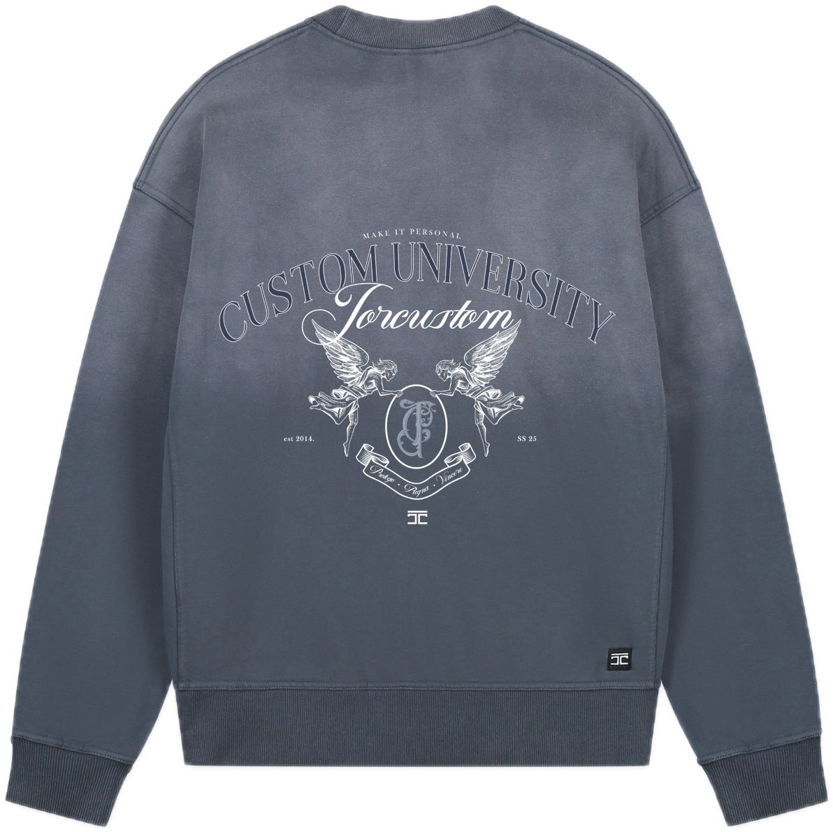 JORCUSTOM CustomUnivers Sun Sweater OmbreBlue Blauw