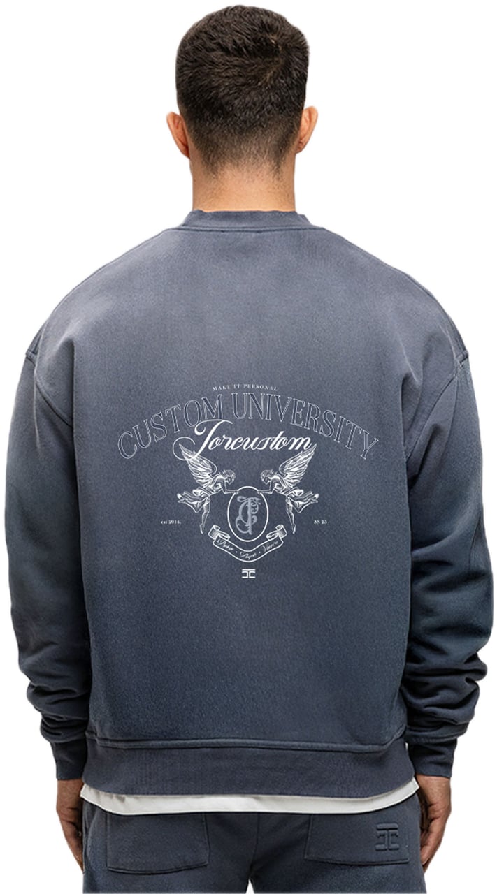 JORCUSTOM CustomUnivers Sun Sweater OmbreBlue Blauw