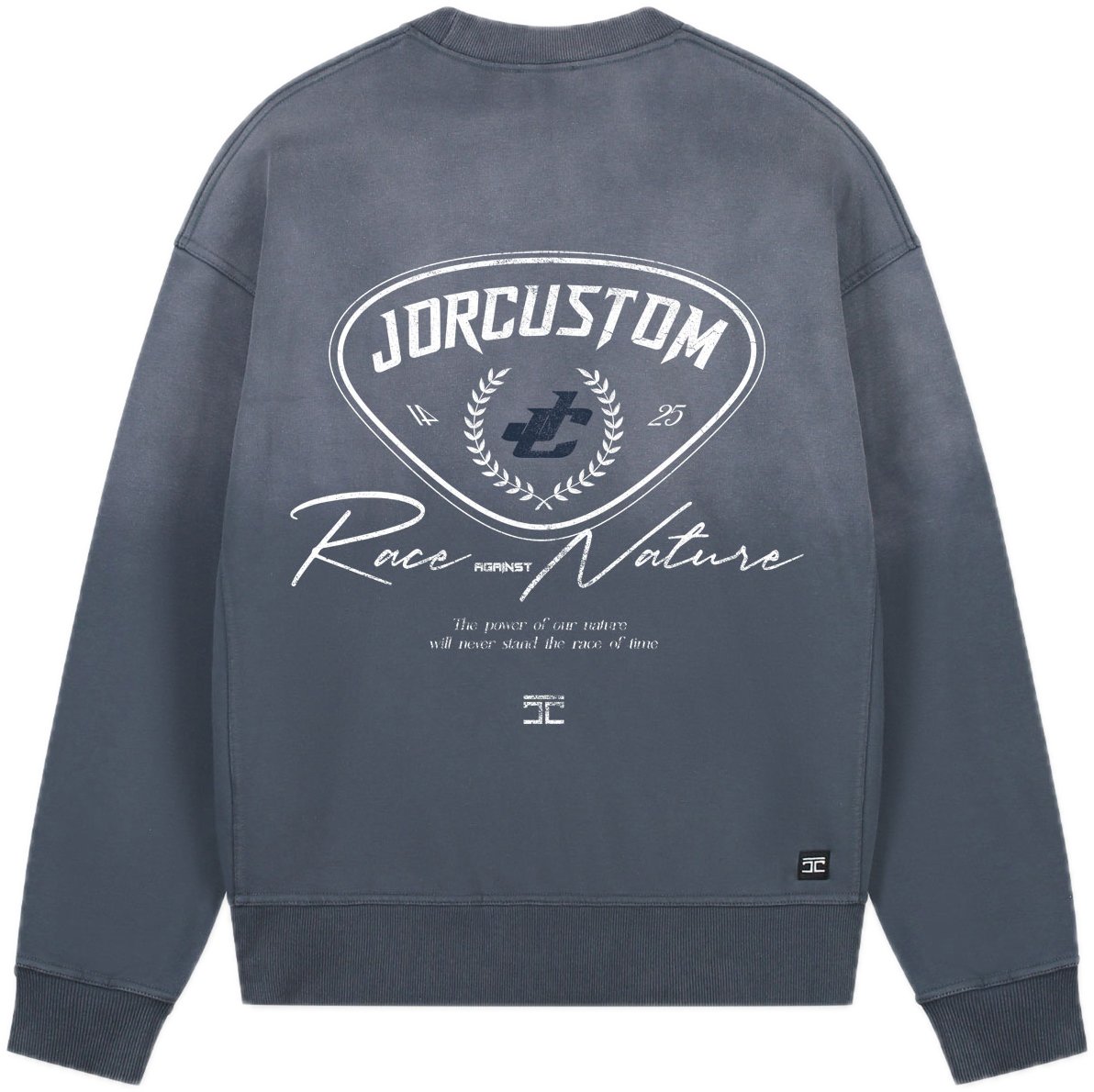 JORCUSTOM RaceAgainstNa Sun Sweater OmbreBlue Blauw