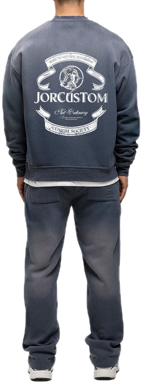 JORCUSTOM Ribbon Sun Sweater OmbreBlue Blauw