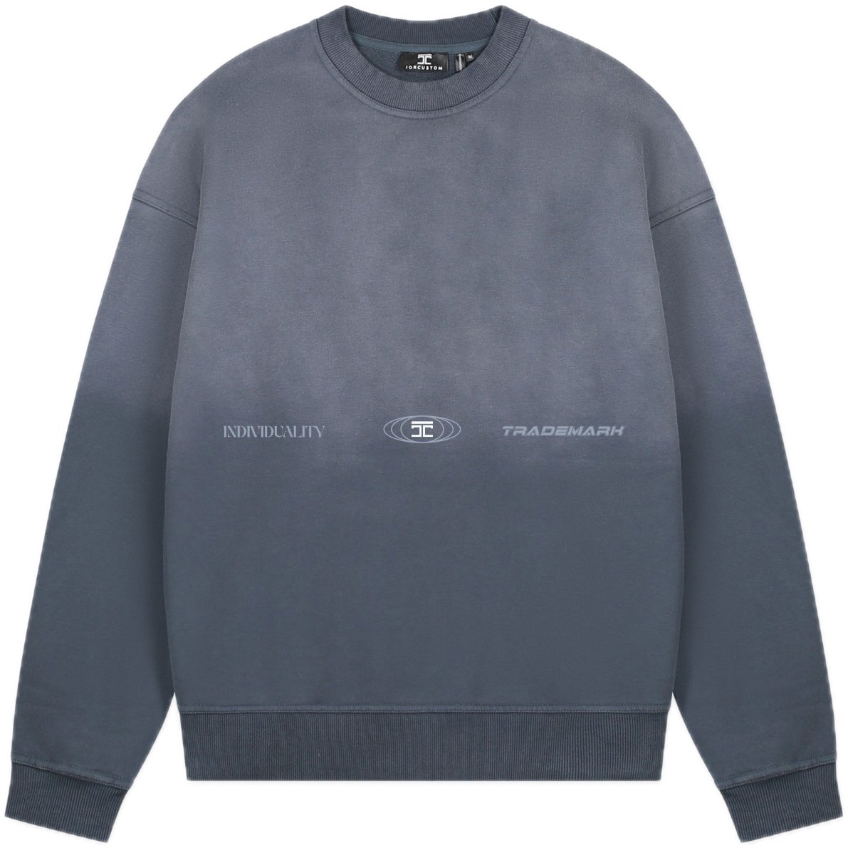 JORCUSTOM UncommonMinds Sun Sweater OmbreBlue Blauw