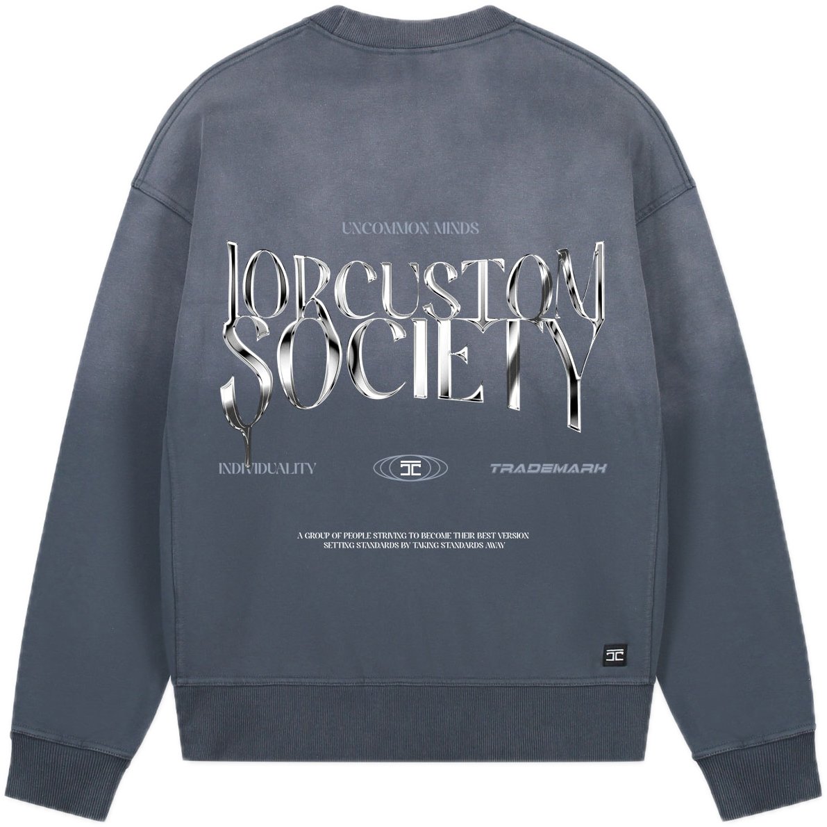 JORCUSTOM UncommonMinds Sun Sweater OmbreBlue Blauw