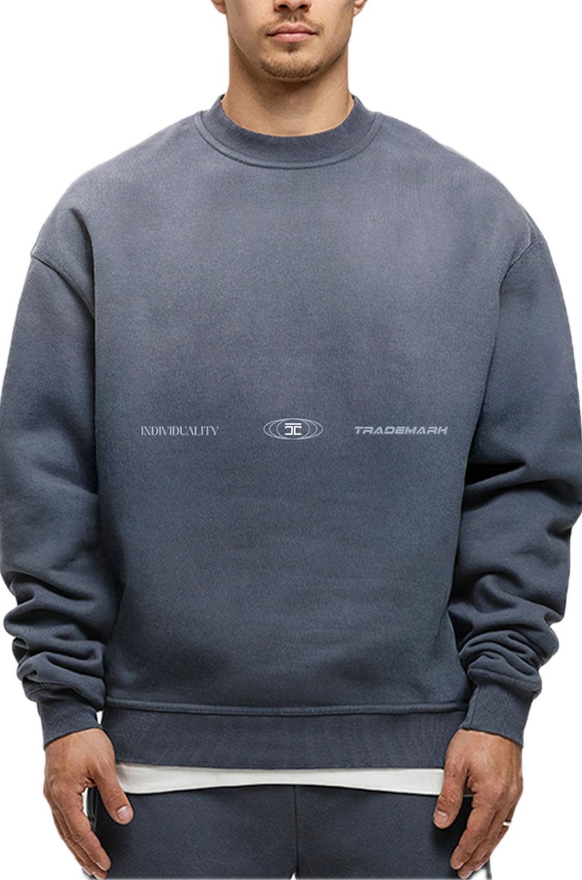 JORCUSTOM UncommonMinds Sun Sweater OmbreBlue Blauw