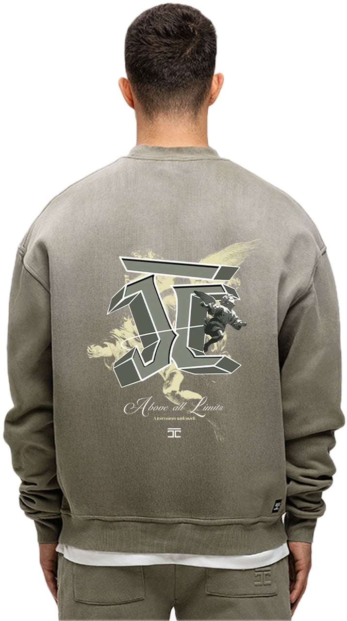 JORCUSTOM AboveAllLi Sun Sweater VintageGreen Groen