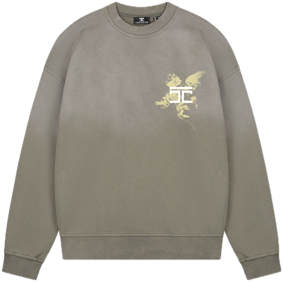 JORCUSTOM AboveAllLi Sun Sweater VintageGreen Groen