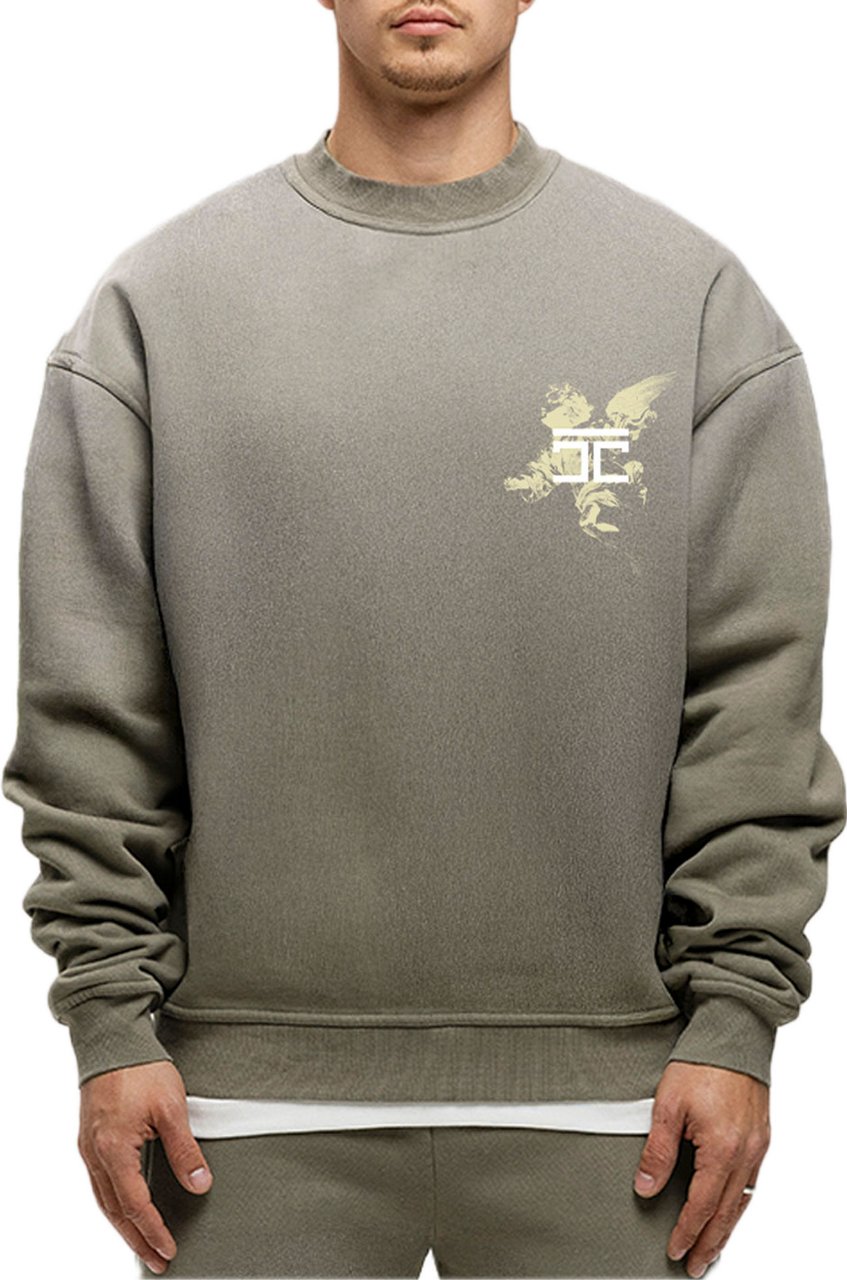 JORCUSTOM AboveAllLi Sun Sweater VintageGreen Groen