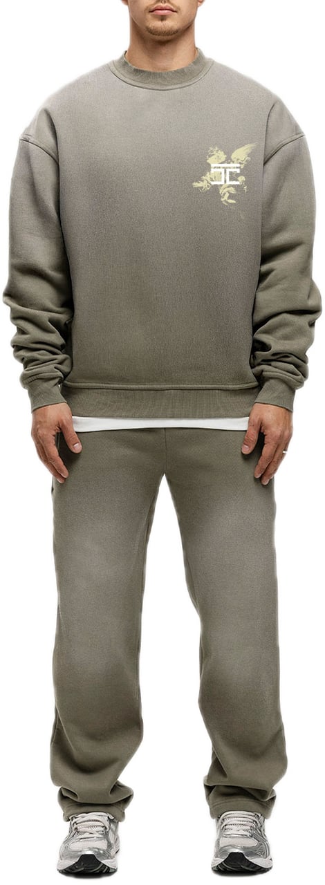 JORCUSTOM AboveAllLi Sun Sweater VintageGreen Groen