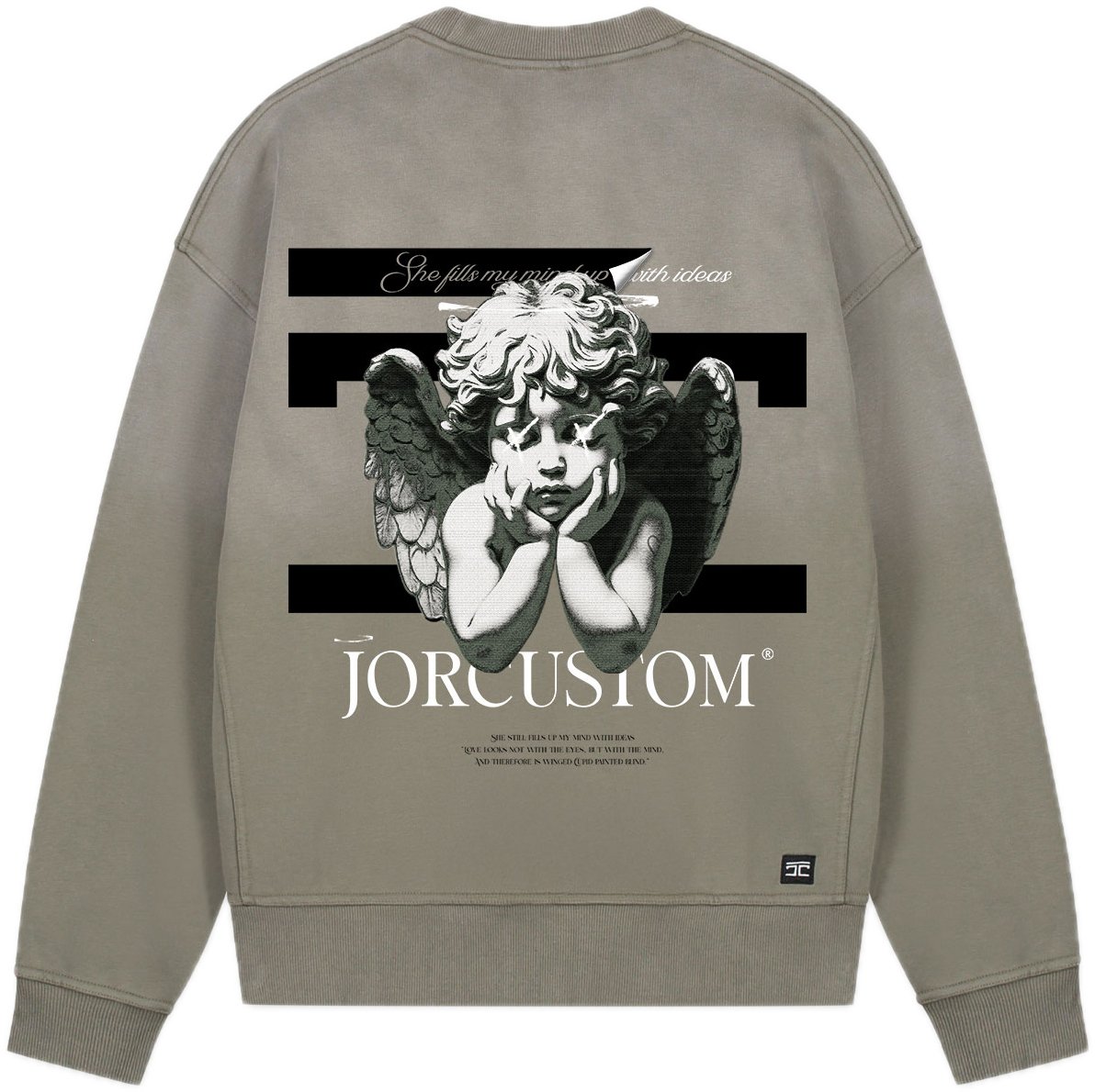 JORCUSTOM AngelTwo Sun Sweater VintageGree Groen