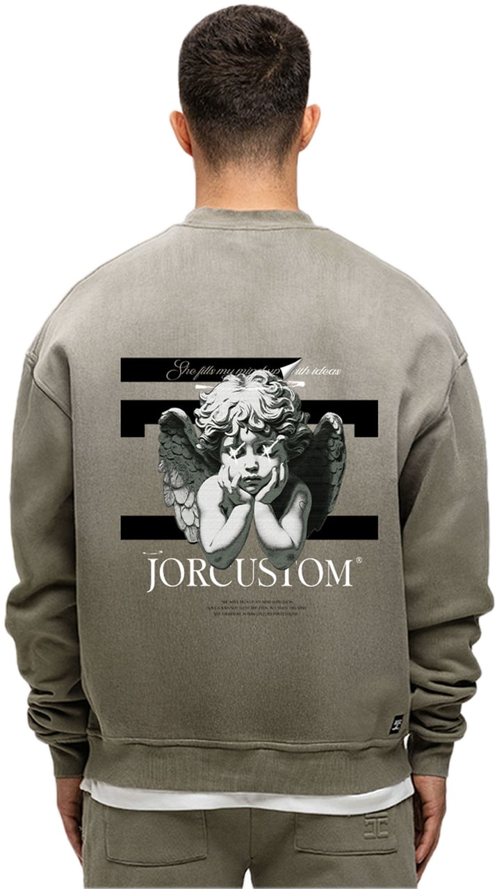 JORCUSTOM AngelTwo Sun Sweater VintageGree Groen