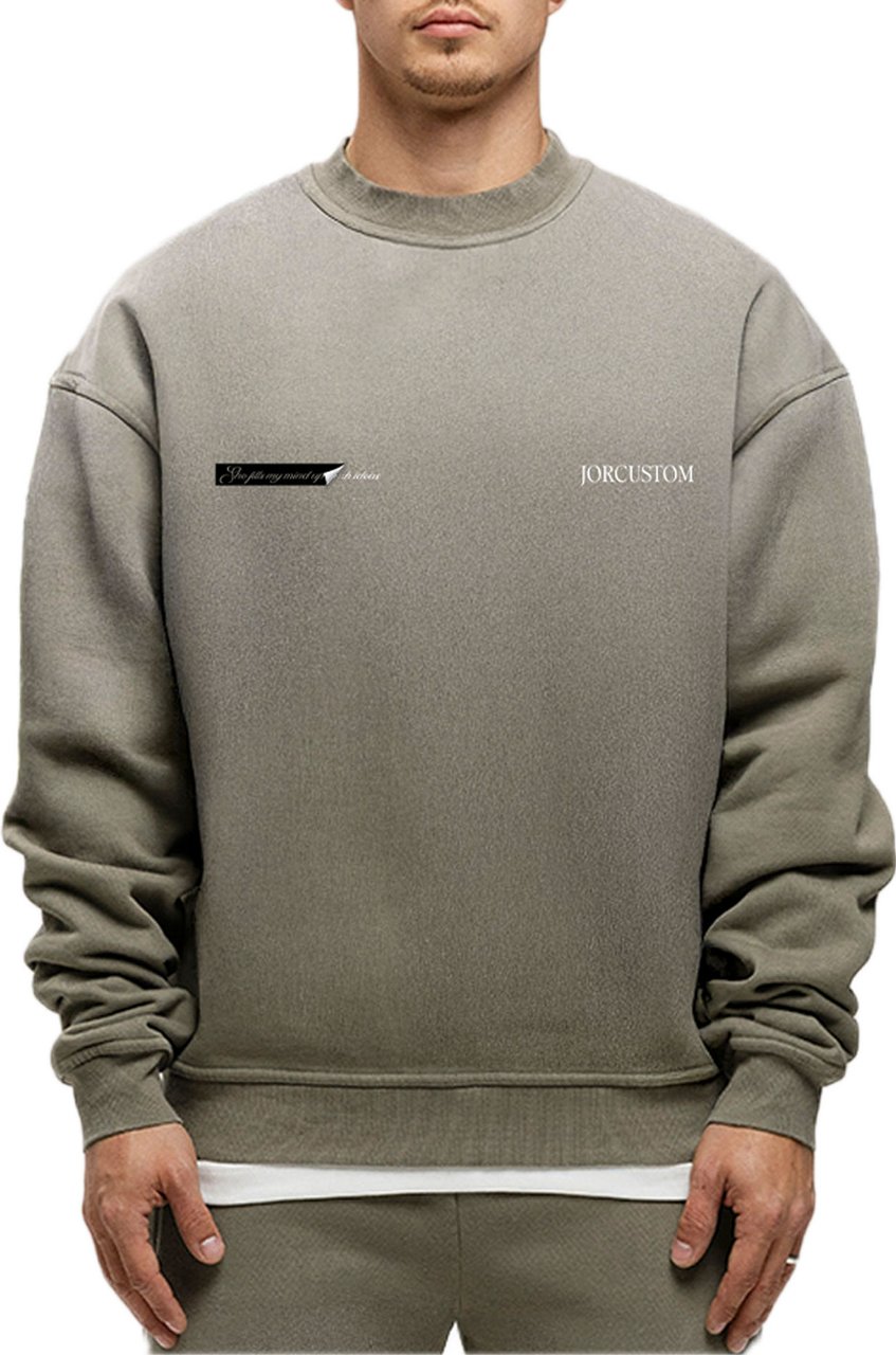 JORCUSTOM AngelTwo Sun Sweater VintageGree Groen