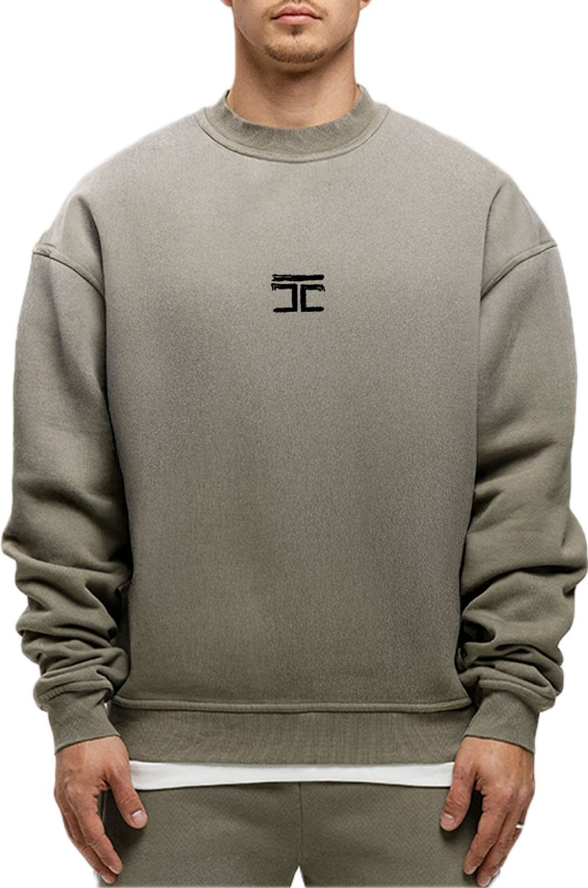 JORCUSTOM Artist Sun Sweater VintageGreen Groen