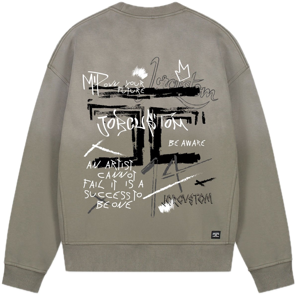 JORCUSTOM Artist Sun Sweater VintageGreen Groen