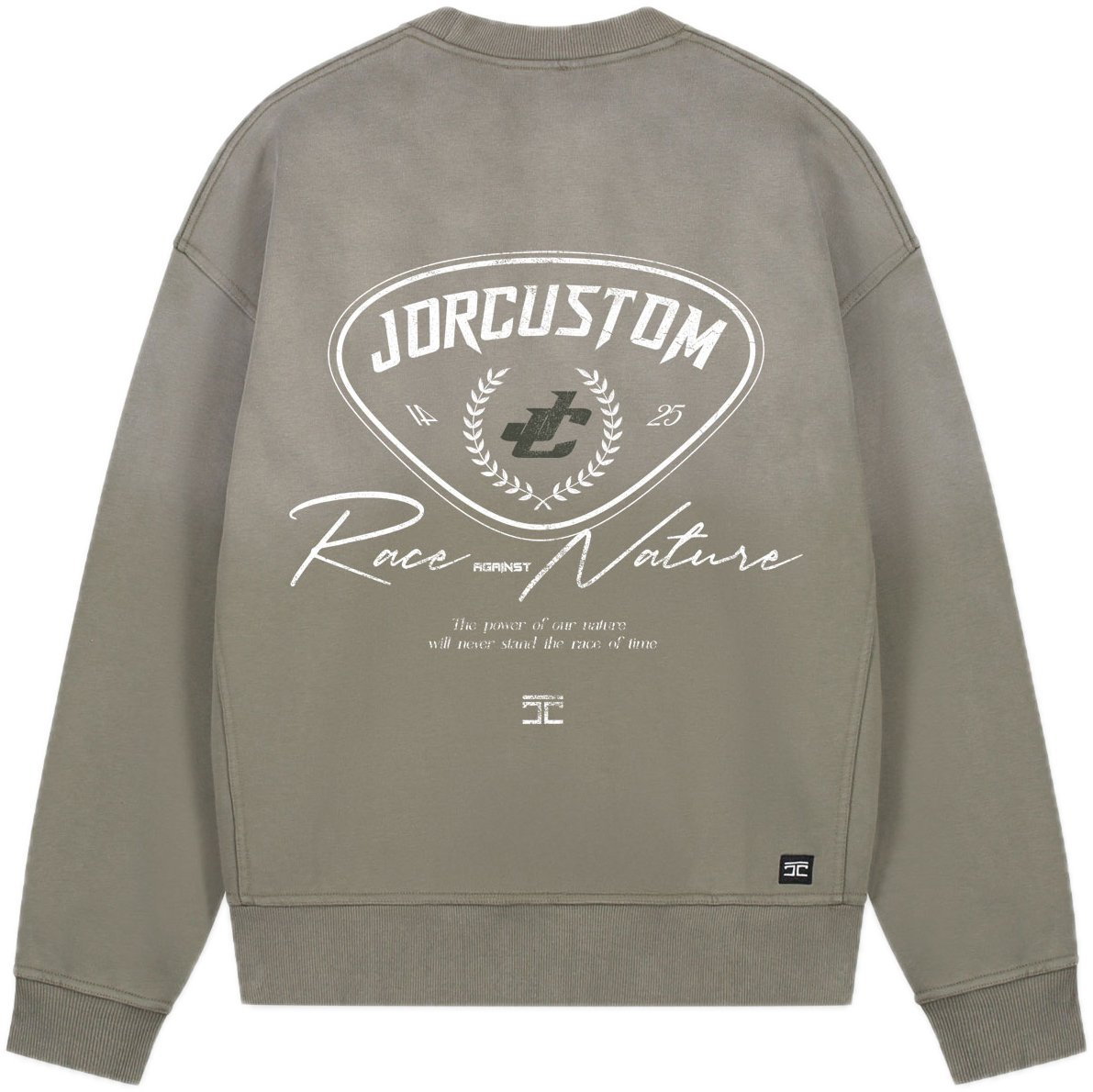 JORCUSTOM RaceAgains Sun Sweater VintageGreen Groen