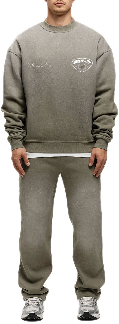 JORCUSTOM RaceAgains Sun Sweater VintageGreen Groen