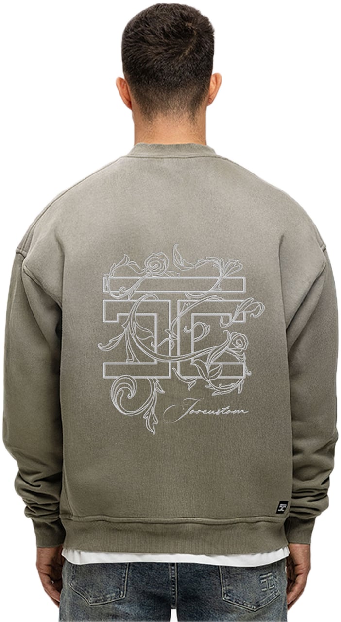 JORCUSTOM Renaissanc Sun Sweater VintageGreen Groen