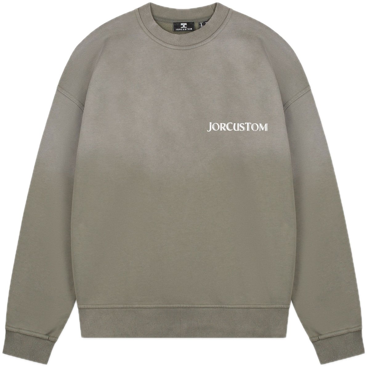 JORCUSTOM Ribbon Sun Sweater VintageGreen Groen