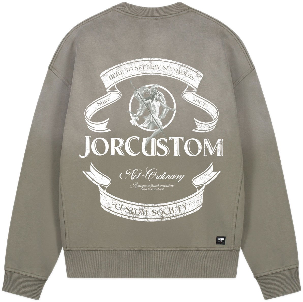 JORCUSTOM Ribbon Sun Sweater VintageGreen Groen