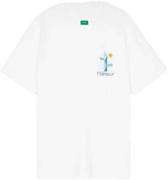 FLÂNEUR t-shirt logo Wit