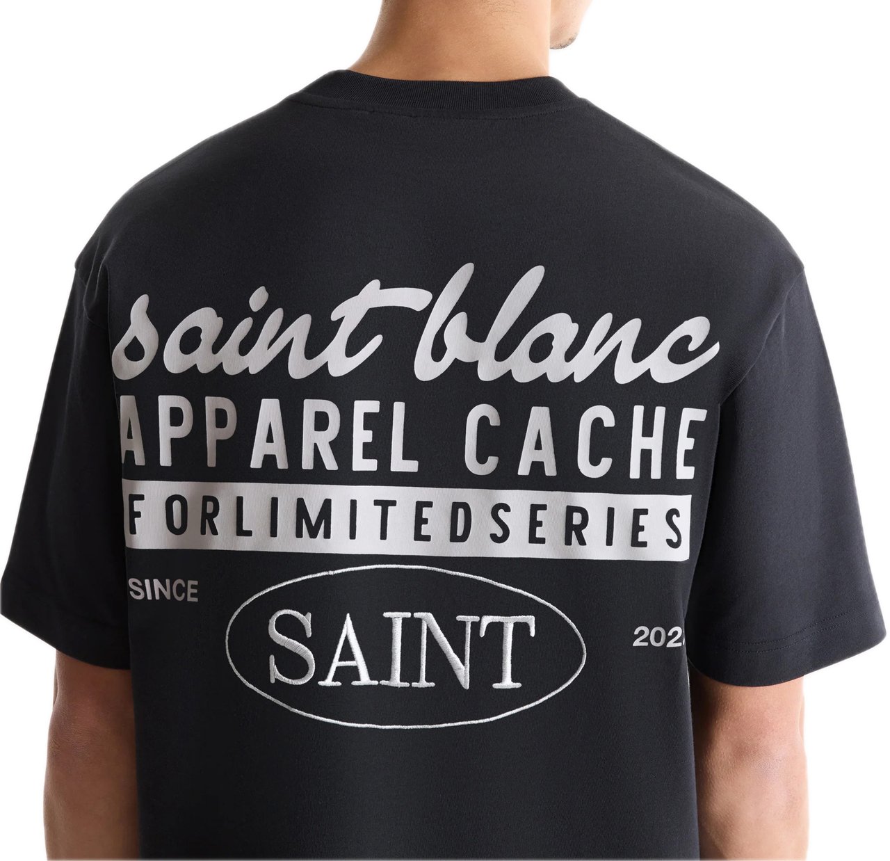 Saint Blanc Cache T-Shirt Zwart