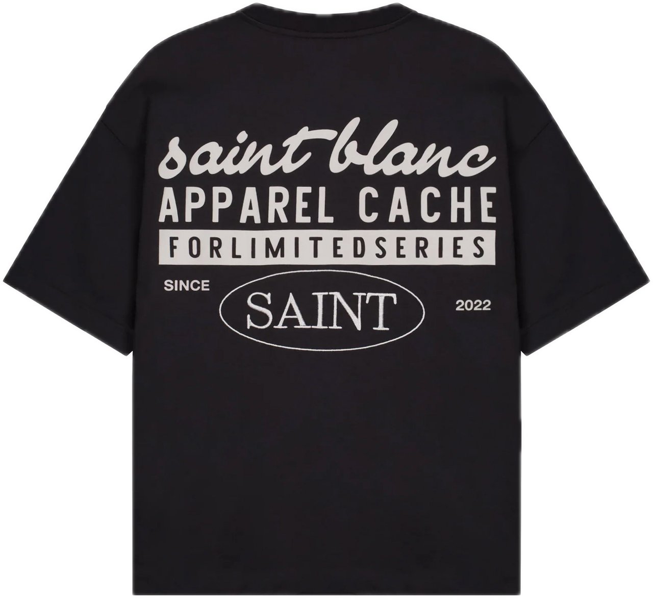 Saint Blanc Cache T-Shirt Zwart