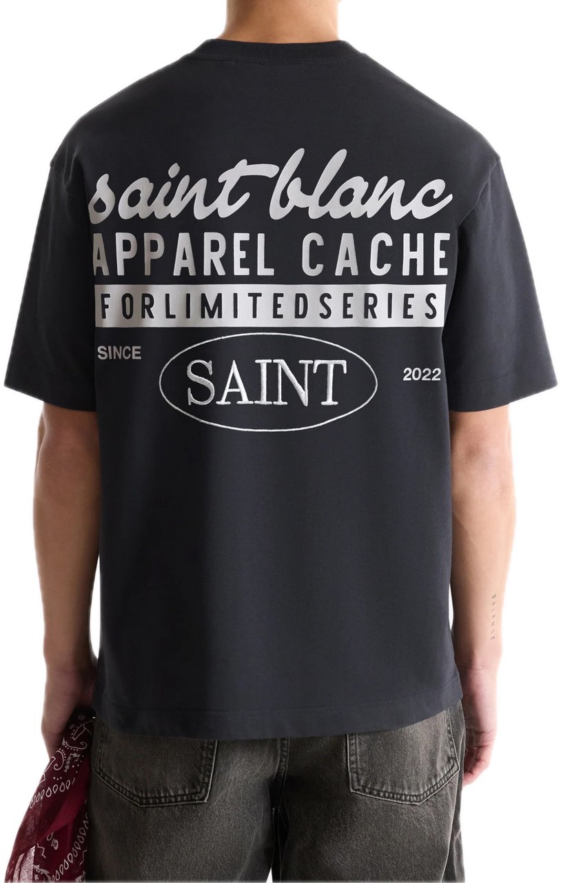 Saint Blanc Cache T-Shirt Zwart