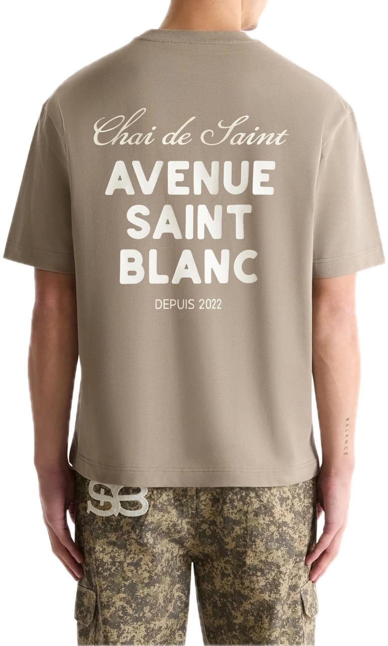 Saint Blanc Avenue T-Shirt Brindle Bruin