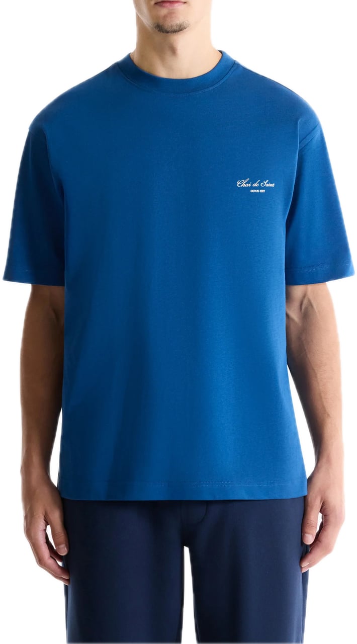 Saint Blanc Avenue T-Shirt Set Sail Blauw