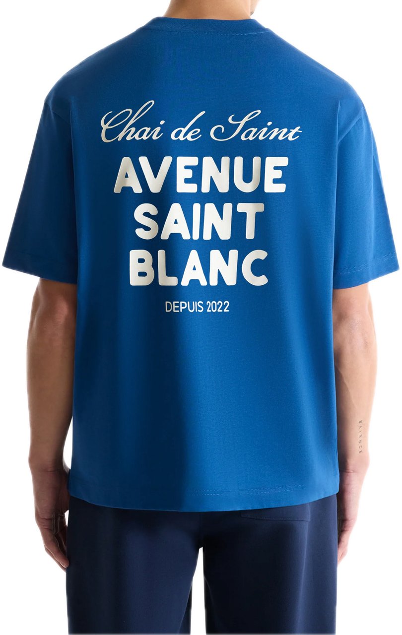 Saint Blanc Avenue T-Shirt Set Sail Blauw