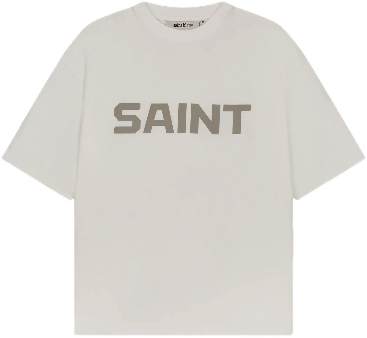 Saint Blanc Bold Logo T-Shirt White Alyssum Wit