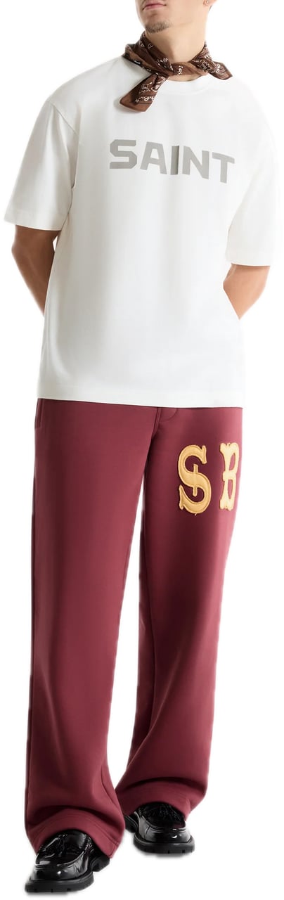 Saint Blanc Bold Logo T-Shirt White Alyssum Wit