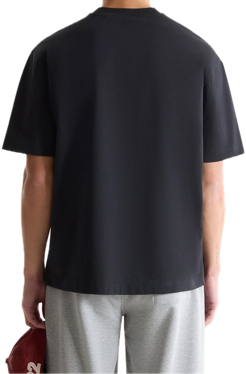 Saint Blanc Bold Logo T-Shirt Caviar Zwart