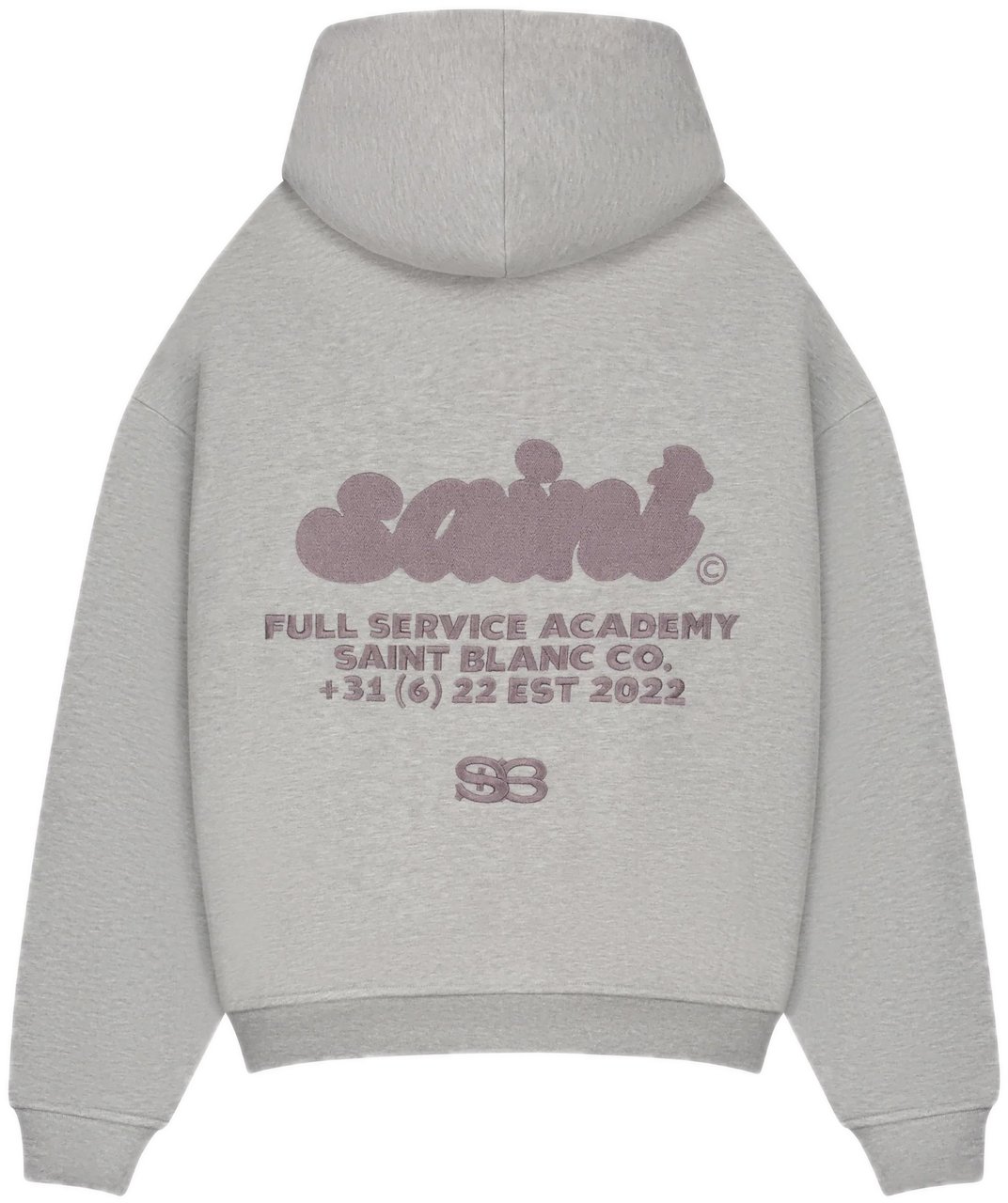 Saint Blanc Full Service Hoodie Grey Melange Grijs