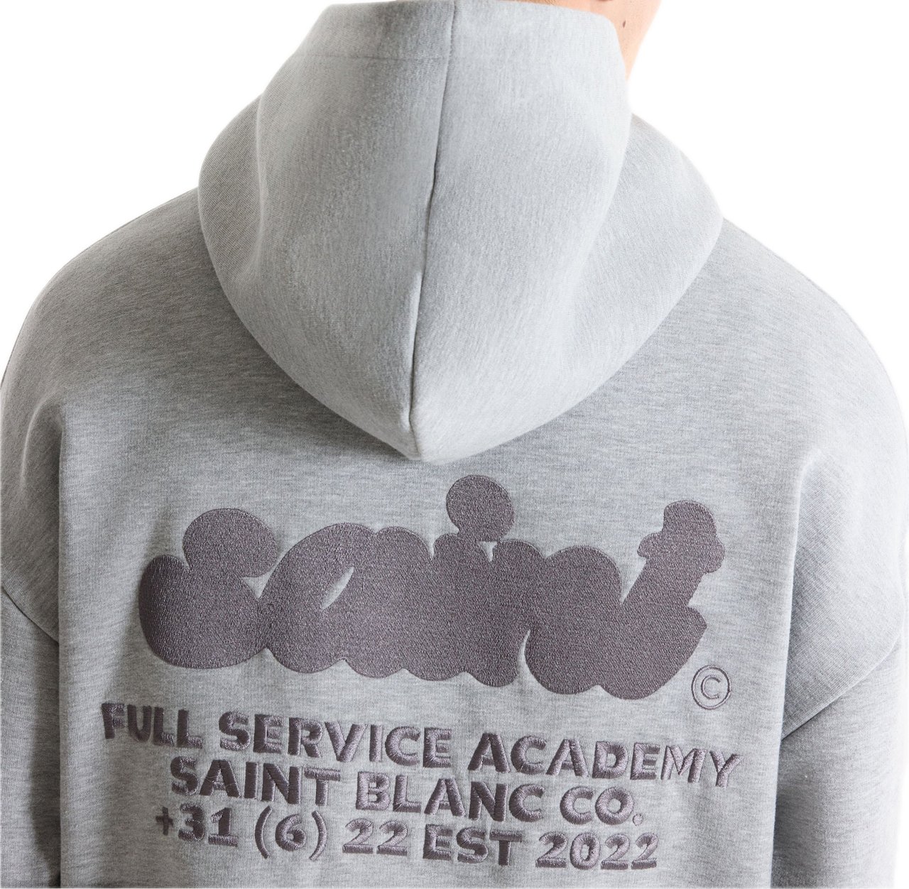 Saint Blanc Full Service Hoodie Grey Melange Grijs