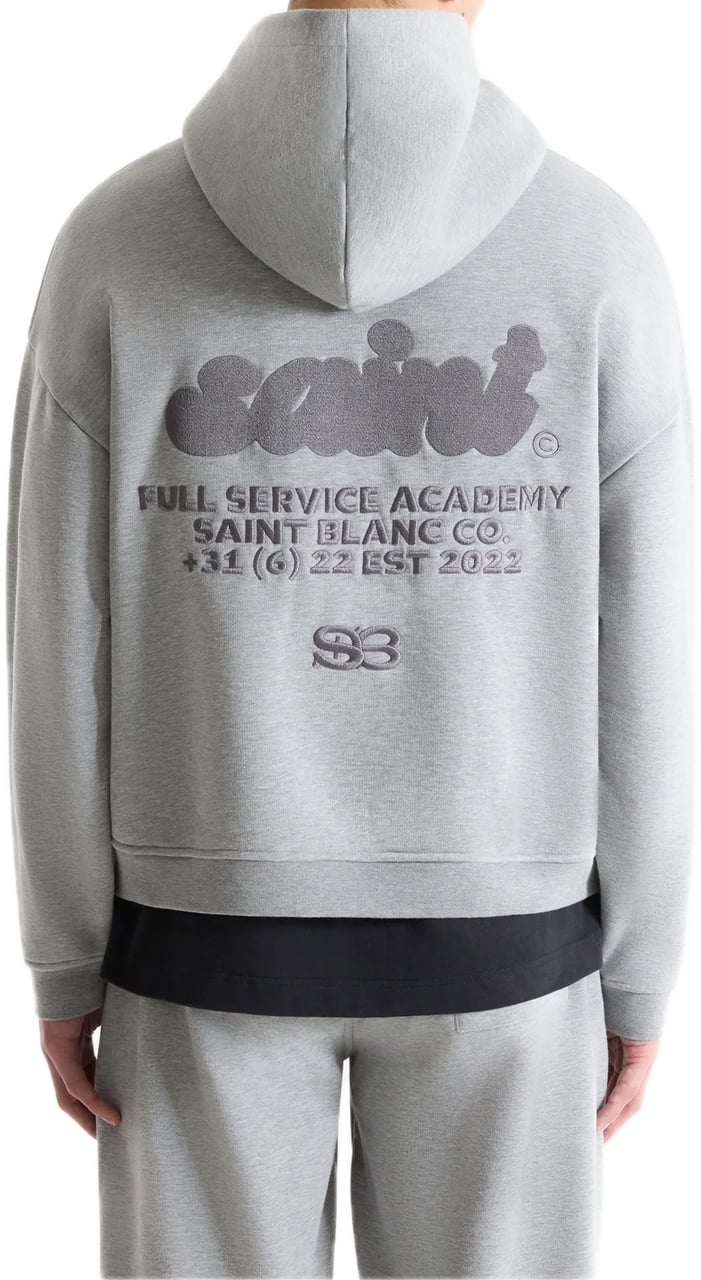 Saint Blanc Full Service Hoodie Grey Melange Grijs
