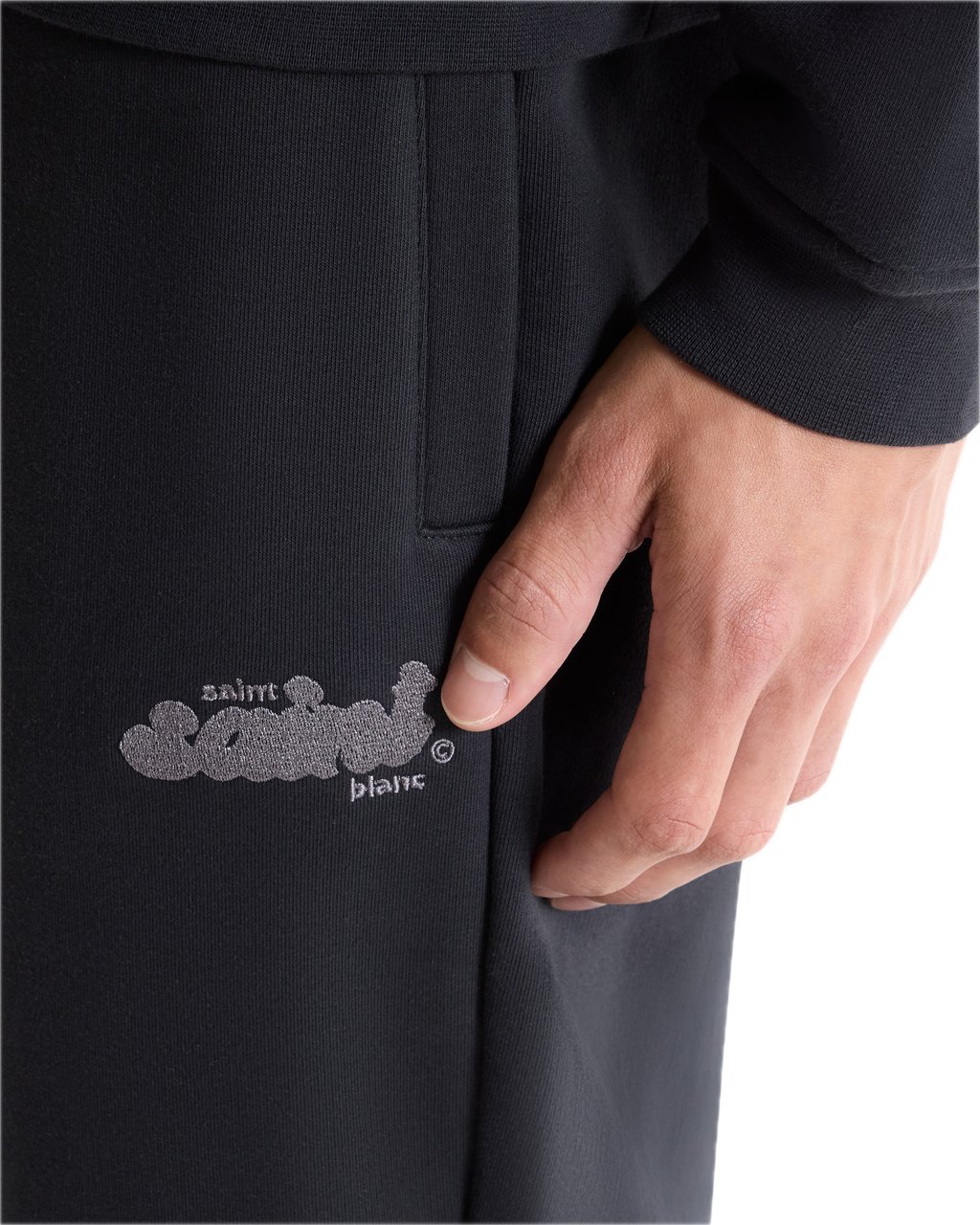 Saint Blanc Full Service Loose Jogger Caviar Zwart