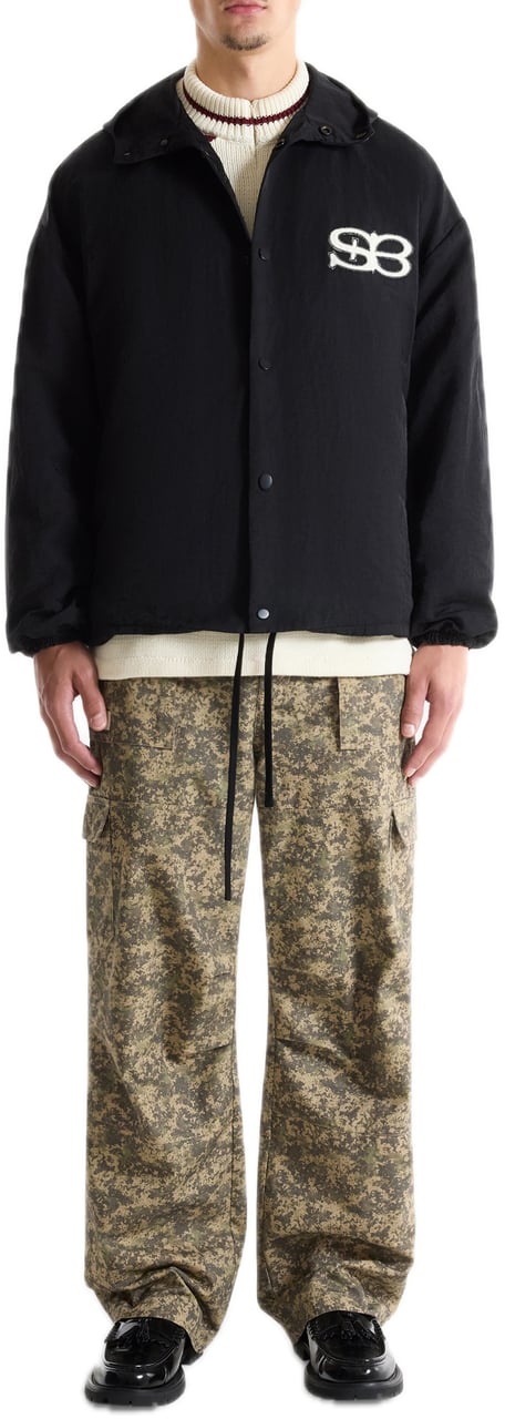 Saint Blanc Academy Hooded Coach Jacket Zwart