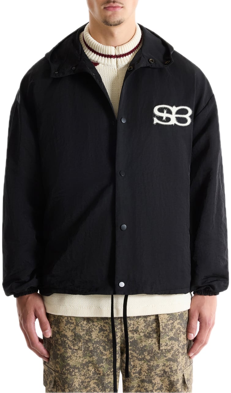 Saint Blanc Academy Hooded Coach Jacket Zwart