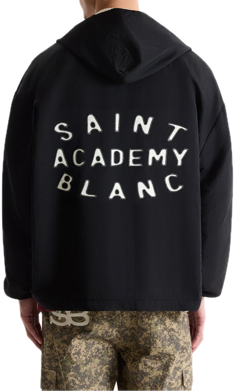 Saint Blanc Academy Hooded Coach Jacket Zwart