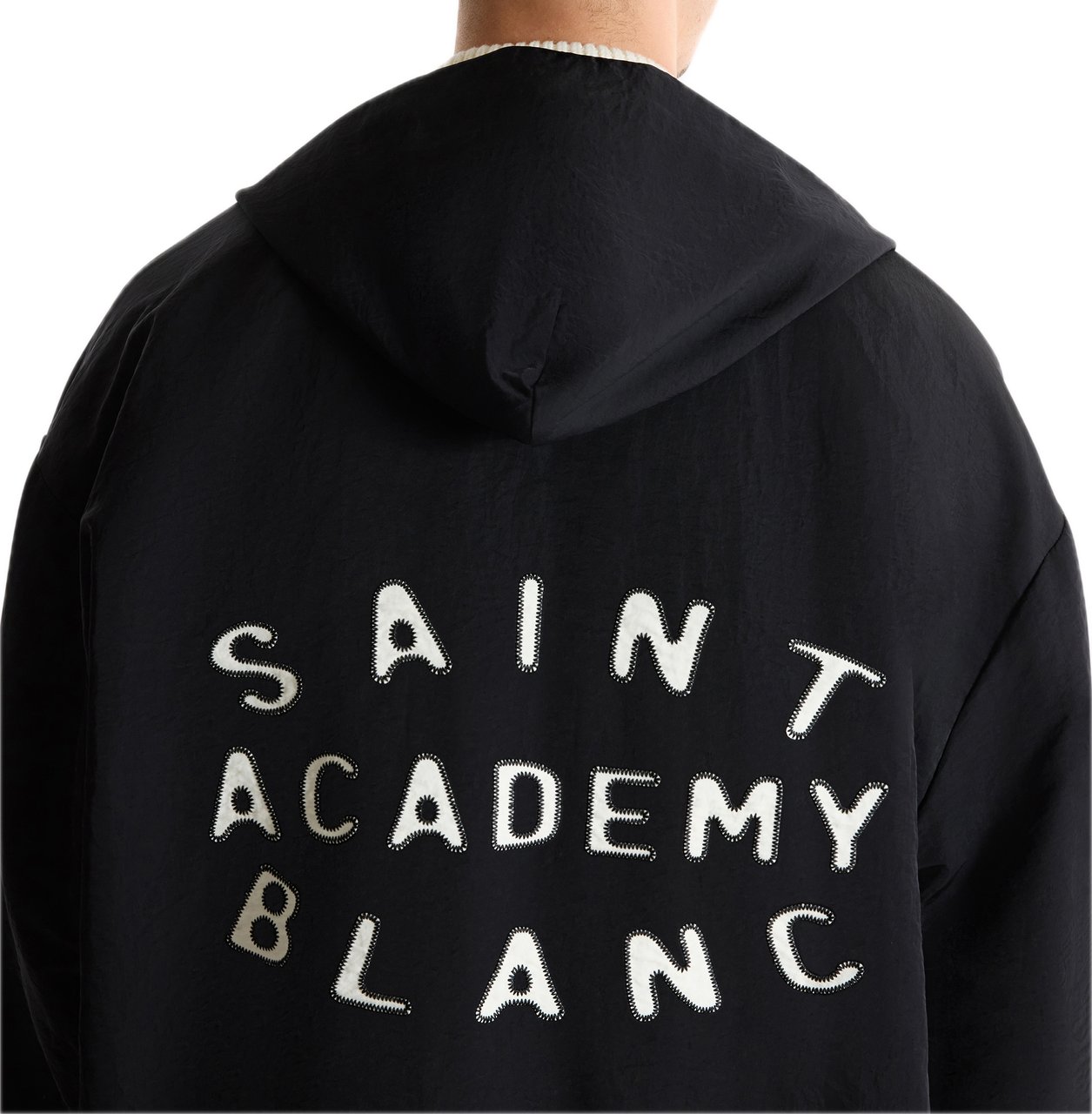 Saint Blanc Academy Hooded Coach Jacket Zwart