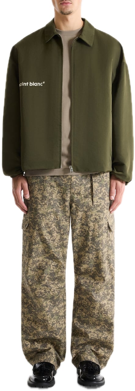 Saint Blanc Interlock Coach Jacket Groen