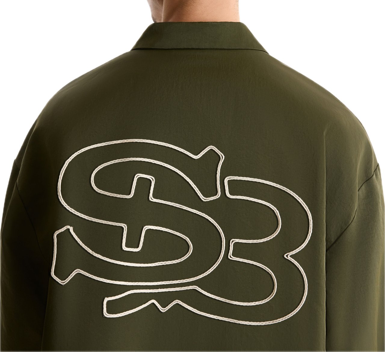 Saint Blanc Interlock Coach Jacket Groen