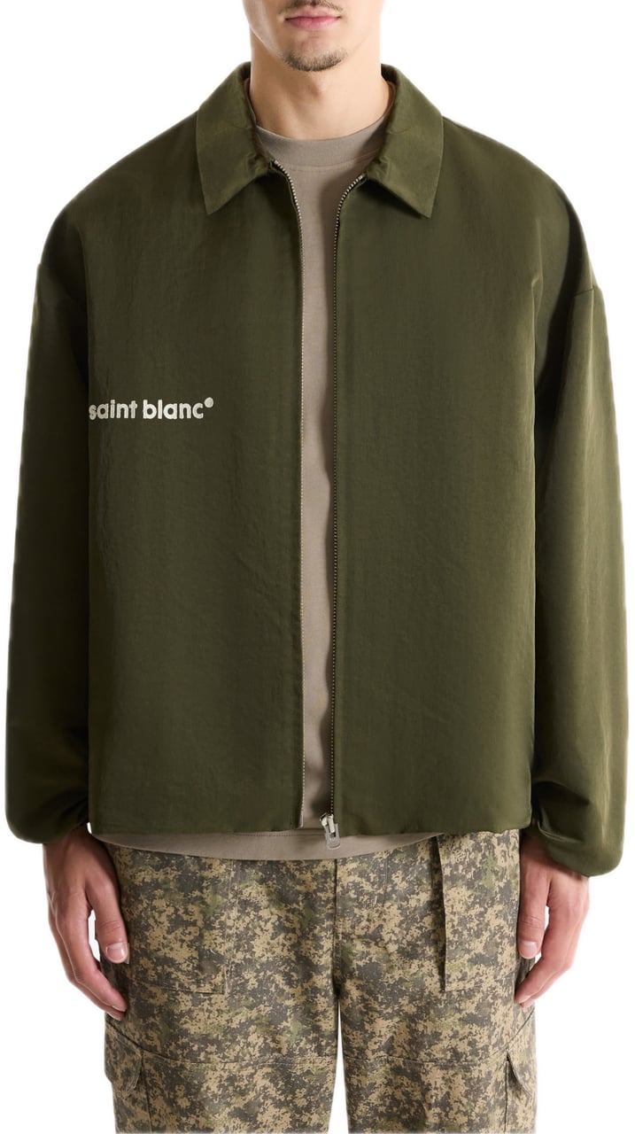 Saint Blanc Interlock Coach Jacket Groen
