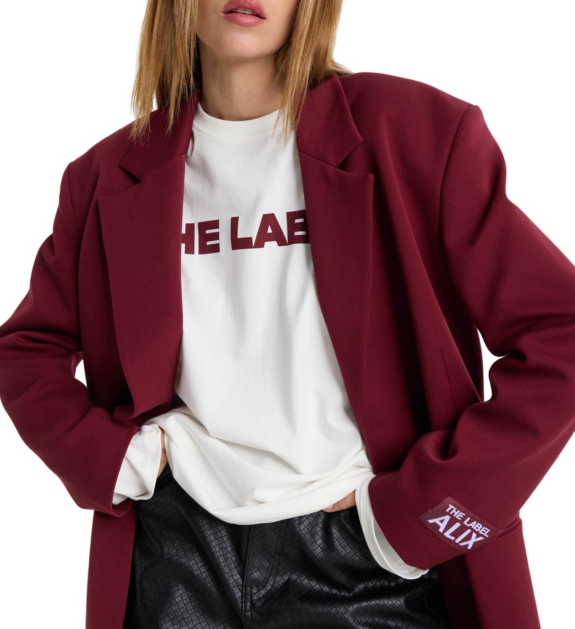 Alix The Label Oversized Blazer Rood